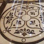 Water jet cutting of stone carving