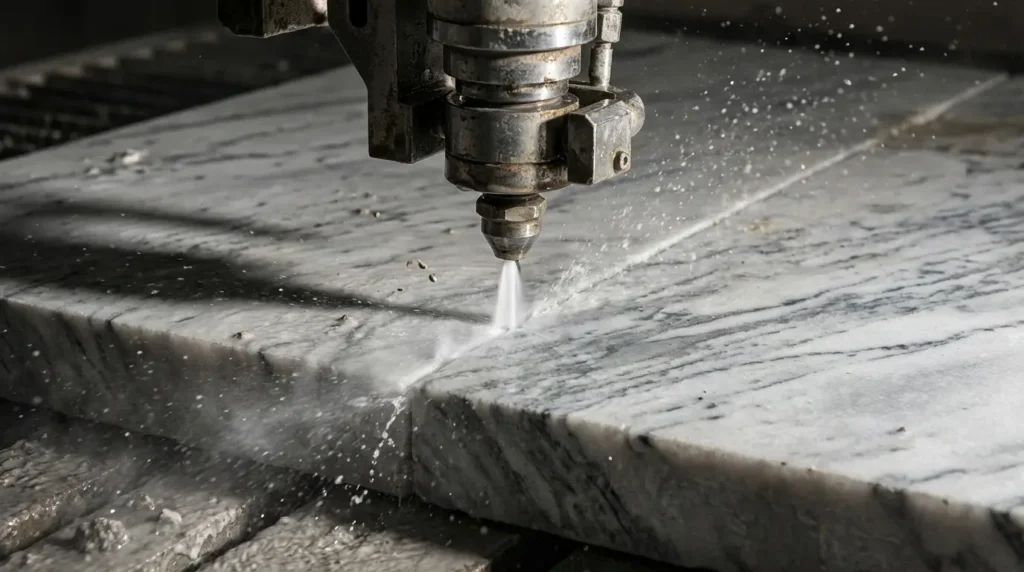 Precise cold cutting process of a Marble Water Jet Cutting Machine